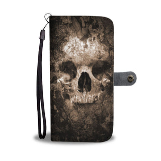 Skull Art Phone Wallet Case 009 - designfullprint