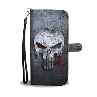 Skull Art Phone Wallet Case 010 - designfullprint