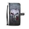 Skull Art Phone Wallet Case 010 - designfullprint
