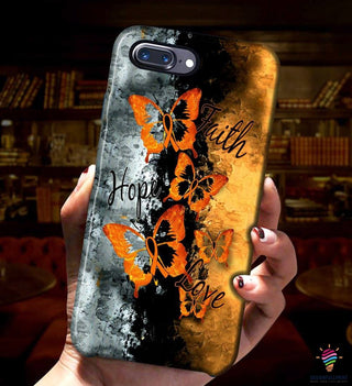 Gift For Butterfly Lover Butterflies Faith Hope Love Print Phone Case LN
