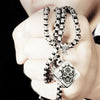 Skull Dice Snow Pendant Stainless Steel Necklace