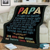Personalized Love Papa Premium Blanket