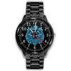 3D Skull Watch - Stainless steel back with leather/ stainless steel band 005 - designfullprint