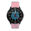 3D Skull Watch - Stainless steel back with leather/ stainless steel band 005 - designfullprint