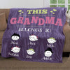 Personalized This Grandma Belong To Us Premium Blanket