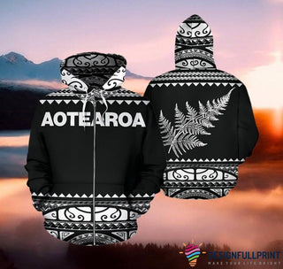 Aotearoa Zip up Hoodie HG