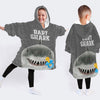 4 Kid Combo Roar Tiger Cartoon Chickens Folk Art Chickens Baby Shark Wearable Blanket Kid Snug Hoodie