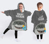 4 Kid Combo Roar Tiger Cartoon Chickens Folk Art Chickens Baby Shark Wearable Blanket Kid Snug Hoodie