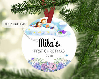 Personalized Ceramic Circle Ornament 11 - designfullprint