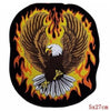 Embroidered Leather Biker Patches