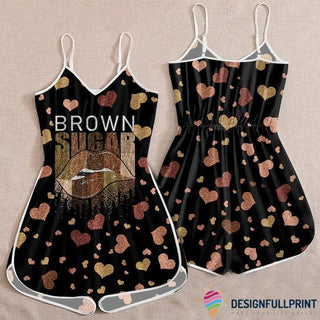 Black Pride Brown Sugar Romper LH Sexy Rompers Summer Rompers Gift For Black Woman