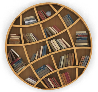 Globe Bookshelf Christmas Ornament LH