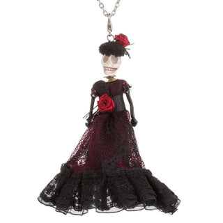 Groom Bride Halloween Skull Pendant Necklaces