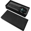 Skull Watch - Stainless steel back with leather/ stainless steel band 007 - designfullprint