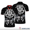 Skull Gift The Evil And Angel Skull Polo Shirt NHD