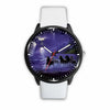Awesome 3D Horses Galloping Along The Sea Watch - Stainless Steel Back With Leather/ Stainless Steel Band 004 - designfullprint
