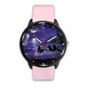 Awesome 3D Horses Galloping Along The Sea Watch - Stainless Steel Back With Leather/ Stainless Steel Band 004 - designfullprint