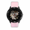 3D Wolf and Dream-catcher Watch - Stainless steel back with leather/ stainless steel band 001 - designfullprint