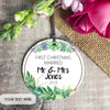 Personalized Ceramic Circle Ornament 12 - designfullprint
