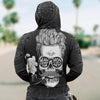 Skull Man 3D Print Unisex Zip Up Hoodie 013- Black Is Poetic - designfullprint