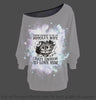 New Colors Being A Wife Of A Bad Guy Tough And Crazy Enough Off Shoulder Long Sleeves Top