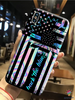 Gifts for Police Officers Sunflower Hologram Police US Flag Back The Blue Gift For Police Officer Phone Case CH