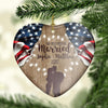 Personalized Our First Christmas Married Ornament LH