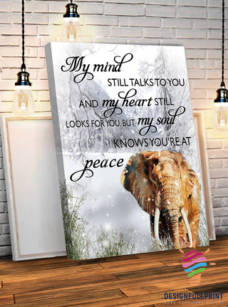 Gift For Elephant Lover Elephant You Are At Peace Canvas Art and Poster CM