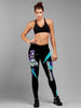 Skull Gift Teal and Purple Fight Like A Warrior™ Sugar Skull Girl Suicide Awareness Premium Leggings