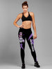 Skull Gift Purple Fight Like A Warrior™ Sugar Skull Girl Pancreatic Cancer/ Lupus / Alzeimer / fibromyalgia Awareness Premium Leggings