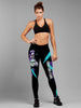 Skull Gift Teal and Purple Sugar Skull Girl Suicide Awareness Premium Leggings