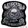 Embroidered Leather Biker Patches