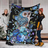 Owl Flower Owl Lovey Blanket Owl Blanket Owl Baby Blanket Sherpa Blanket HG