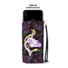 Awesome Cell Phone Wallet Case for Universal Models - Unicorn Skull 001 - designfullprint