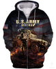 Gift For Veteran Lover Gift For Army Army Veteran Sherpa Unisex Size Zip-up Hoodie CH