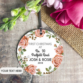 Personalized Ceramic Circle Ornament 13 - designfullprint