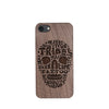 [US Only] Wood Phone Case for Universal Models - Skull 001 - designfullprint