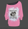 New Colors Being A Wife Of A Bad Guy Tough And Crazy Enough Off Shoulder Long Sleeves Top