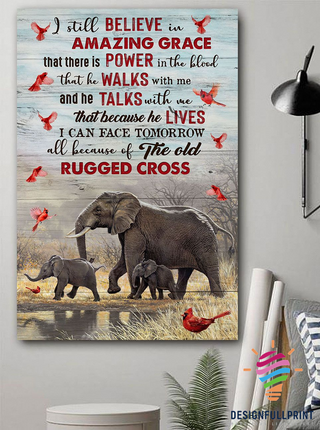 Gift For Elephant Lover Elephant Family Canvas Art and Poster CM
