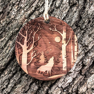 Gift For Wolf Lover Wolf Ornament LH