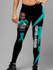 Multi-Color Ribbon Awareness Fight Like A Warrior Melanin Cancer Awareness Premium Leggings