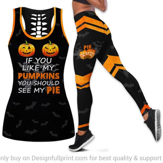 Pumpkin Pie  Tank Top and Leggings Set