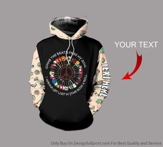 Gift For Hippie Guitar Hippie Personalized Unisex US Size Hoodie