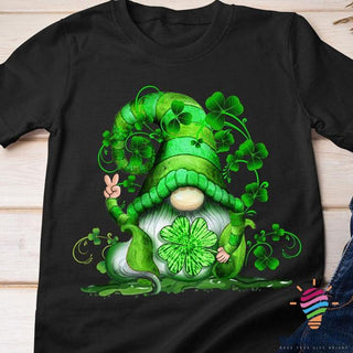 Gnome Shamrock Irsih Unisex T Shirt or Hoodie HG