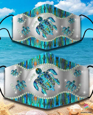 Gift For Turtle Lover Turtle Diamond Mask 3 pack LN