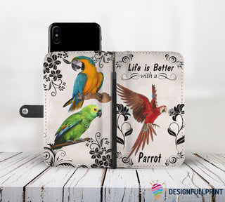 Life Is Better With A Parrot Wallet Case NH