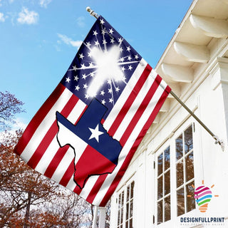 Texas And USA Flag LH American Texas Flag US Texas