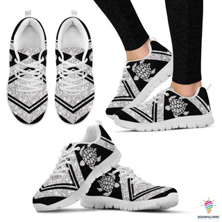 Gift For Turtle Lover Silver Turtle Sneaker NHD