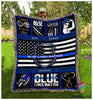 Gifts for Police Officers Police Blue Lives Matter Blanket HG
