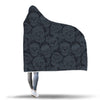 Ultra Soft Wool 3D Skull Hooded Blanket 016 - designfullprint